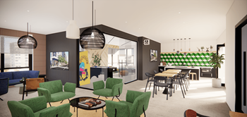 Sky lounge with kitchen and seating area